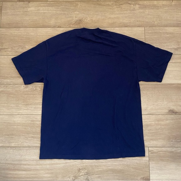 Dallas Cowboys T-Shirt Mens Size Large Navy Blue NFL Football Cotton Tee - Picture 2 of 4